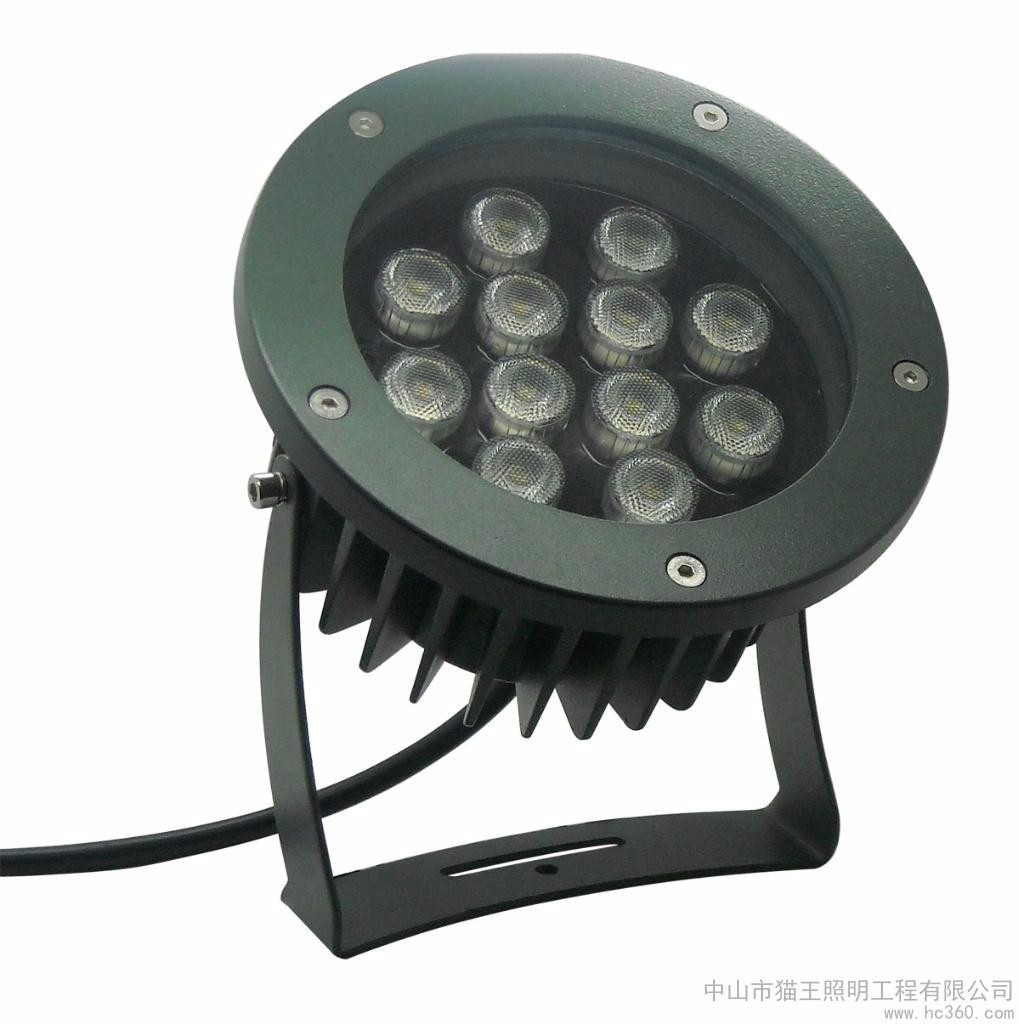 集臣LED戶(hù)外射燈18*1W彩色投射燈 照亮工程之美，細(xì)節(jié)彰顯品質(zhì)
